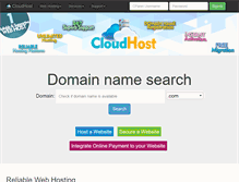 Tablet Screenshot of cloudhost.com.ng