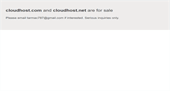Desktop Screenshot of cloudhost.com
