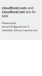 Mobile Screenshot of cloudhost.com